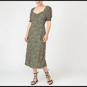 J Crew Prairie Rose midi dress - size 0